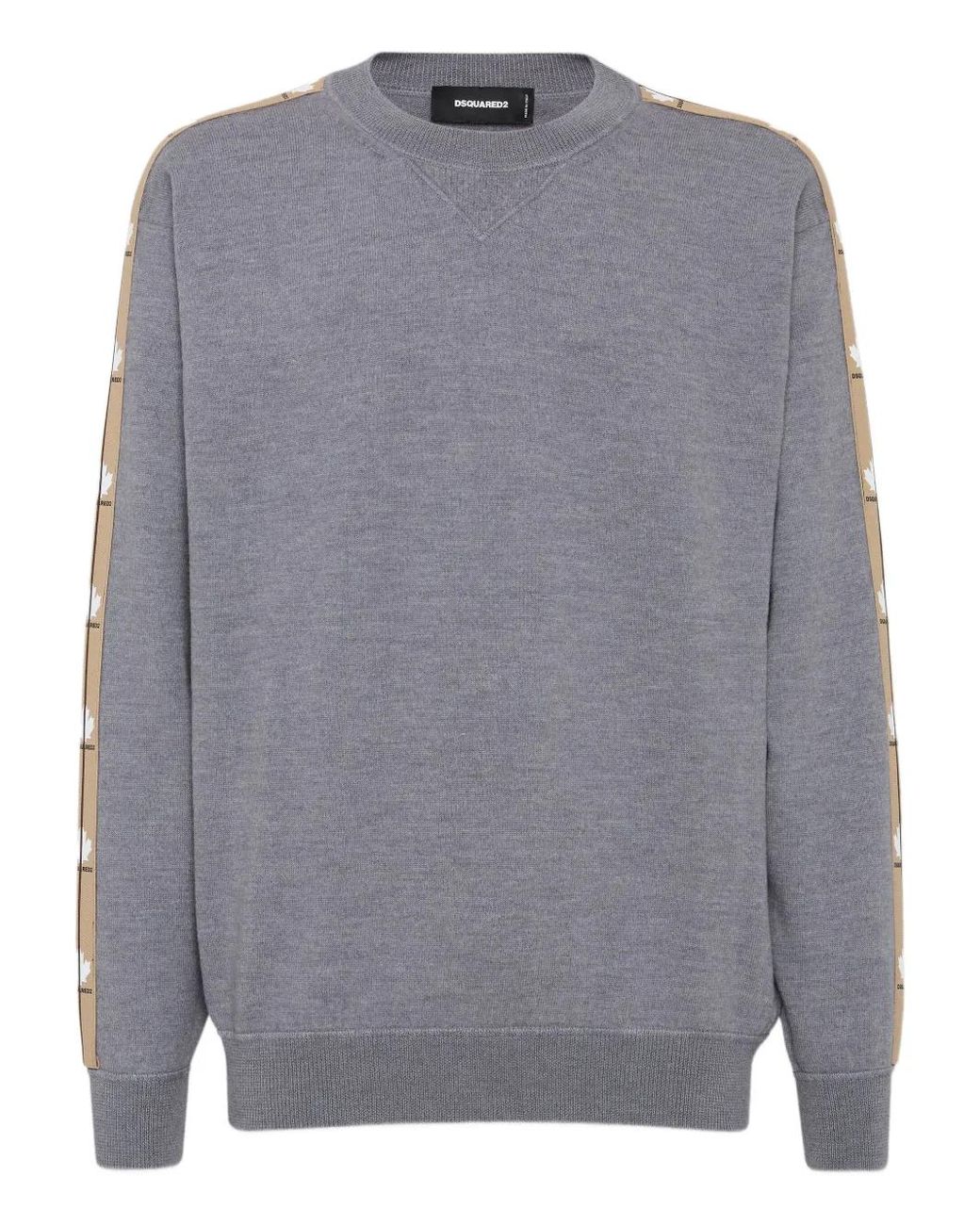 DSquared² Pullover Mit Logo-Streifen in Gray für Herren