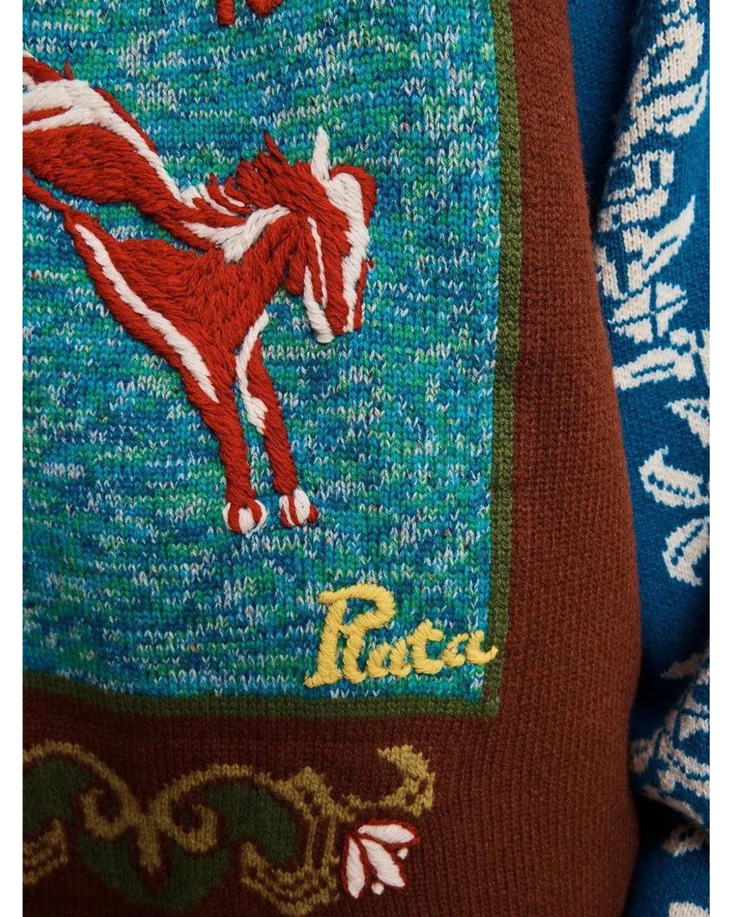 Pull Lasso À Design Patchwork ALÉMAIS en coloris Blue