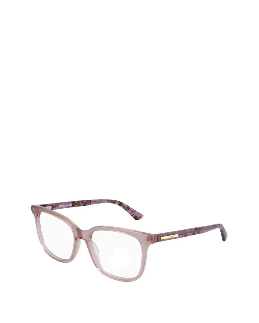 McQueen Natural Square-Frame Glasses
