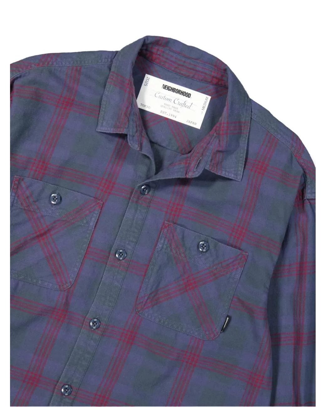 Neighborhood Savage Tartan-Check Shirt in Blue for Men | Lyst UK