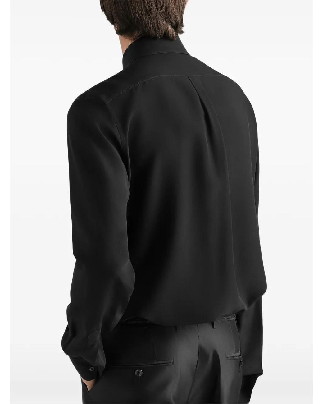 Dolce & Gabbana Black Button-Fastening Shirt for men