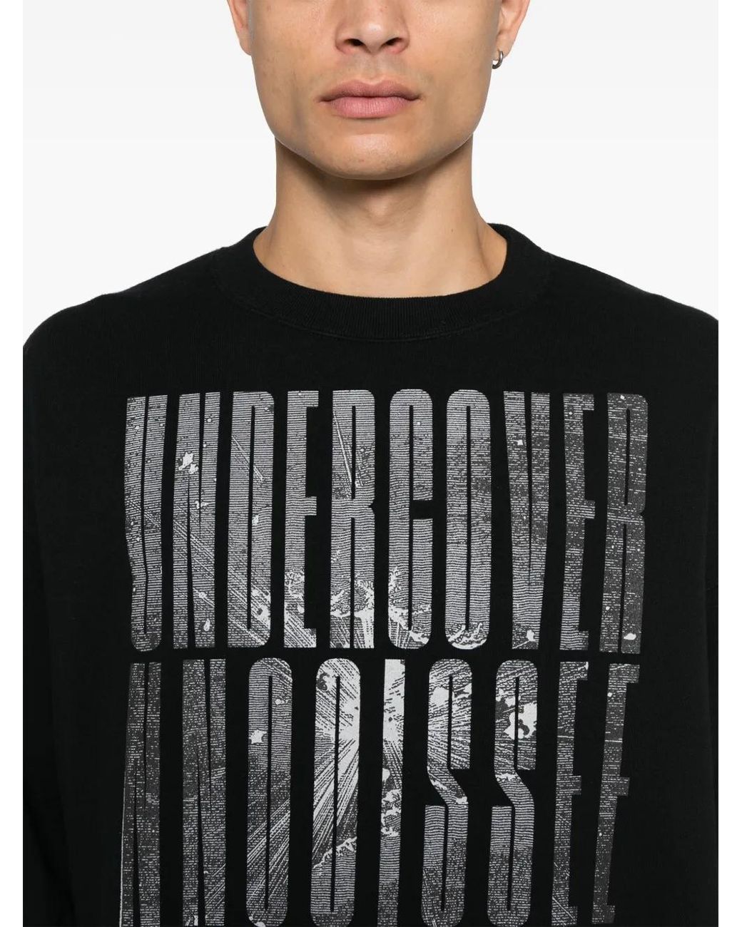 Undercover Black Logo-Print Sweatshirt for men