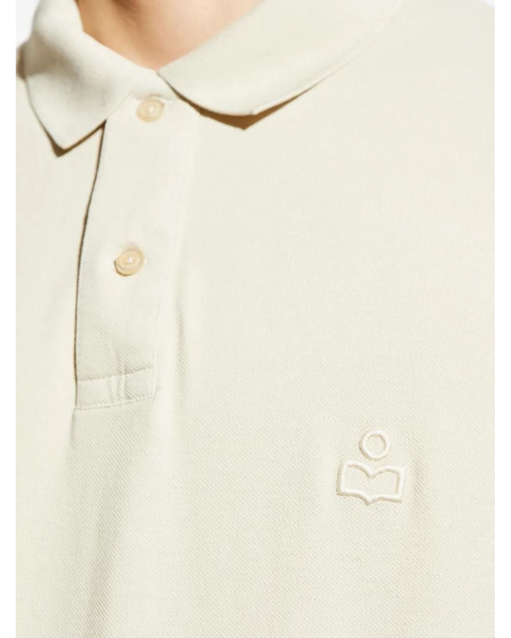 Isabel Marant White Logo Polo for men