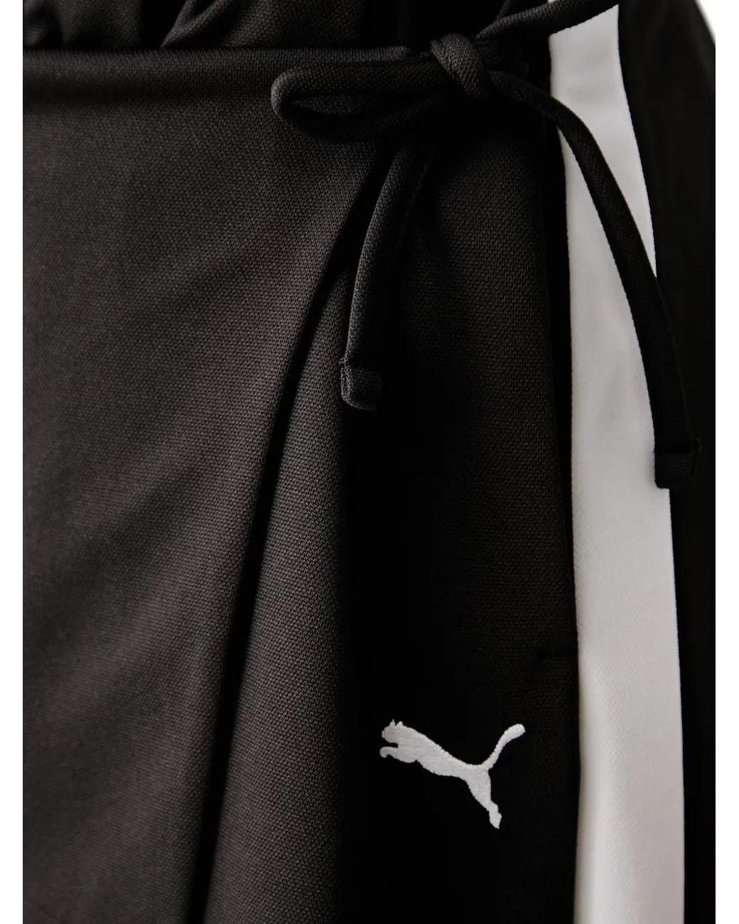 PUMA Black T7 Pleated Midi Skirt