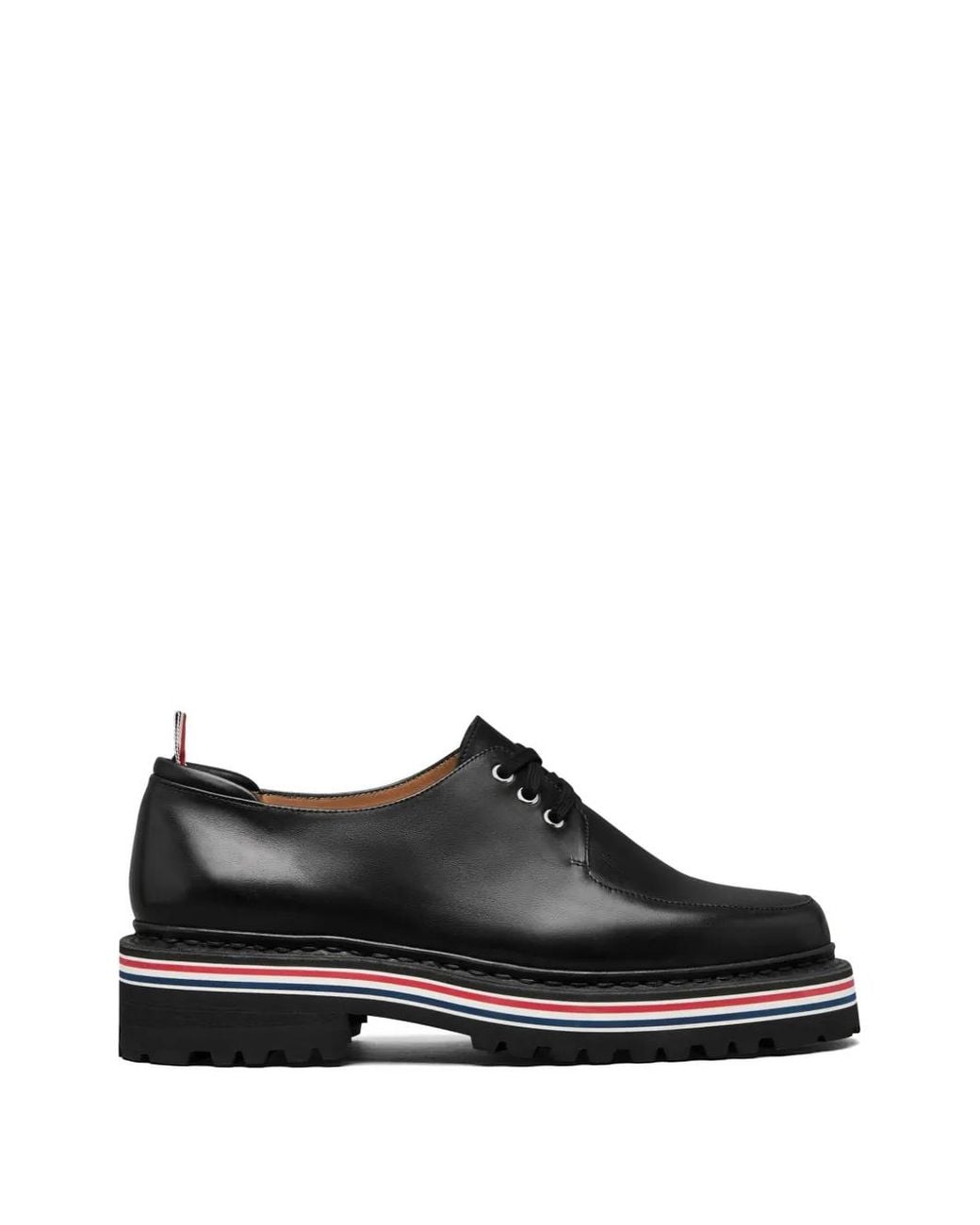 Thom Browne Black Vitello Leather All Terrain Derbys for men
