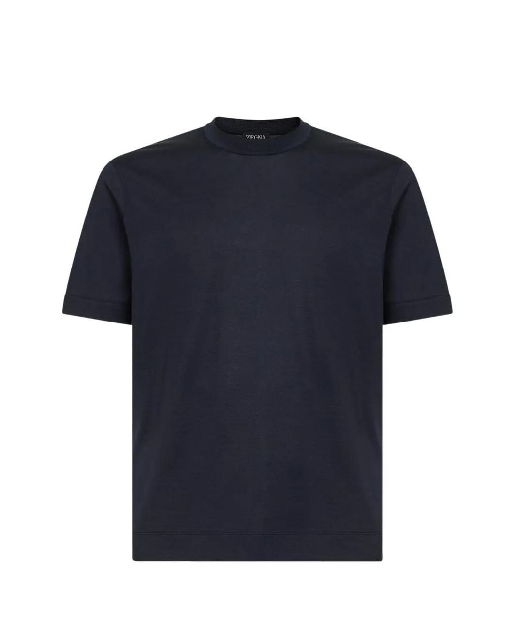 Zegna Blue Crew-Neck T-Shirt for men