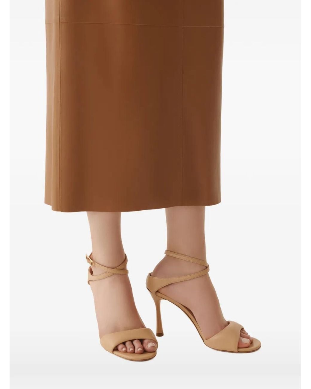 Fabiana Filippi White Leather Sandals