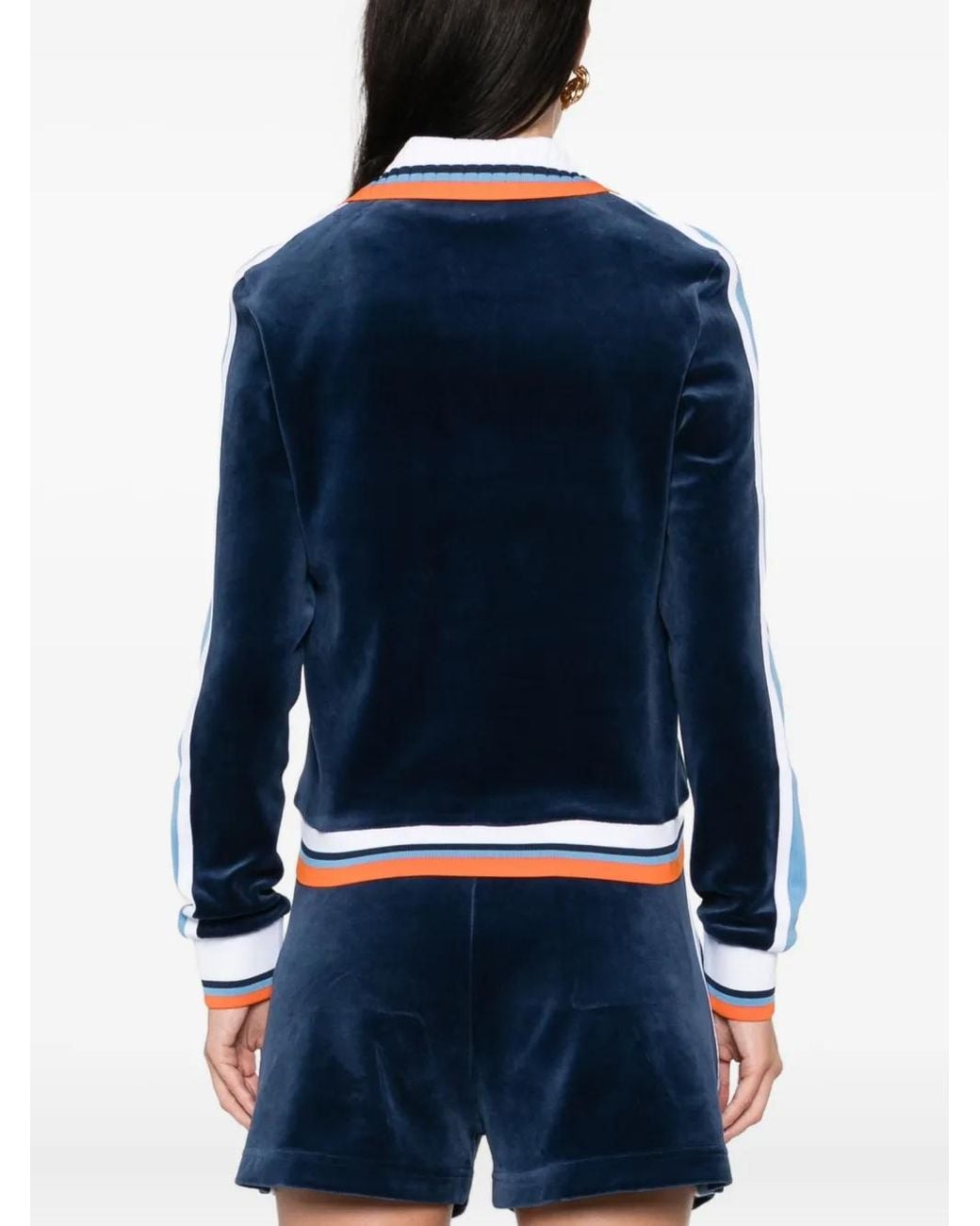 Casablanca Blue Montagne Striped Jacket