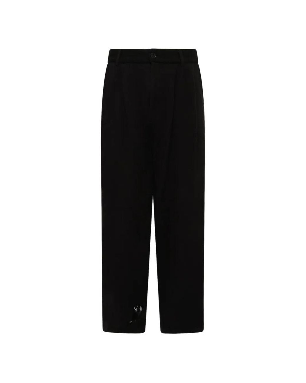 House of Errors Black Cat Burglar Knitted Trousers for men