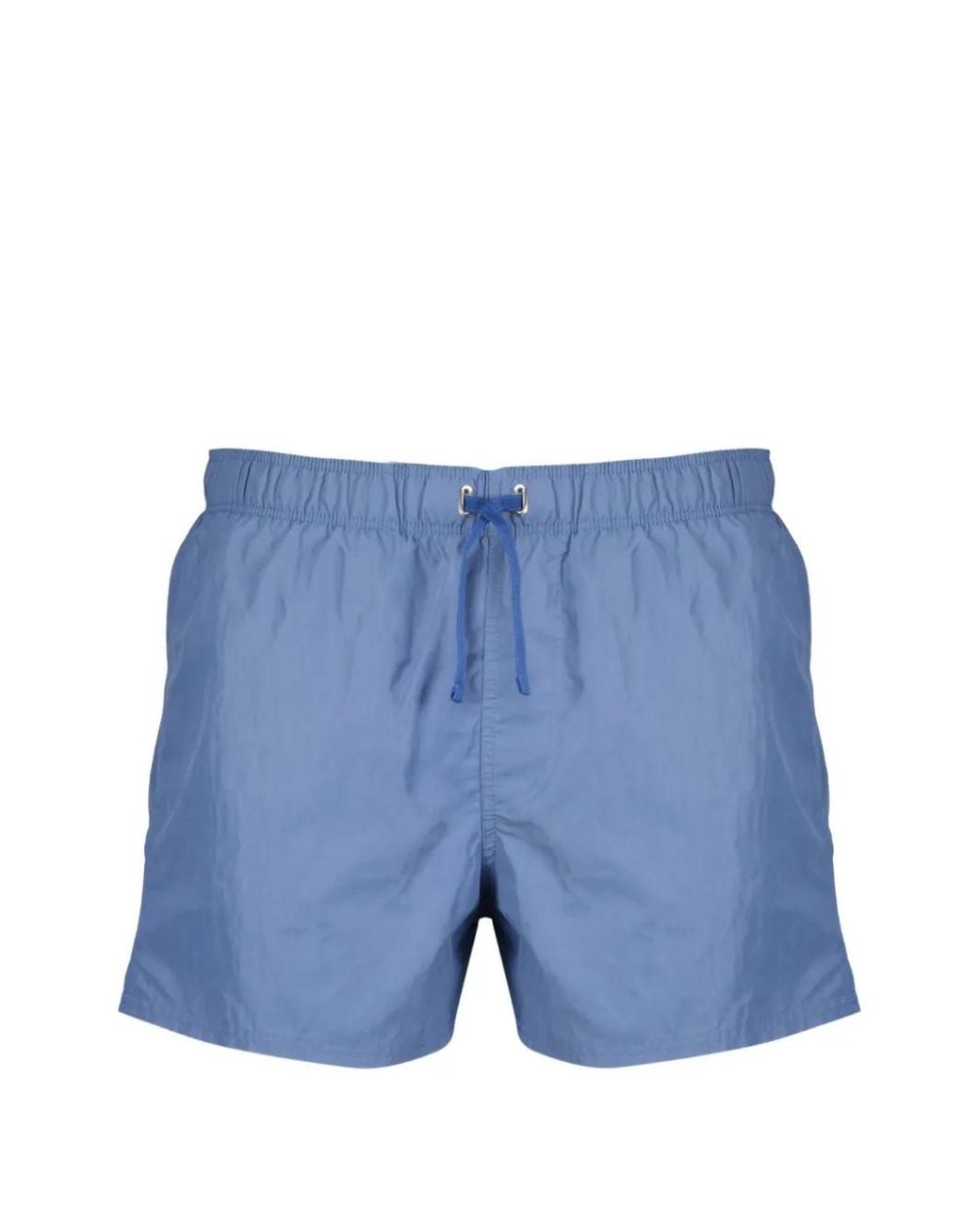 Givenchy Blue Swim Shorts With Paris Embroidery for men