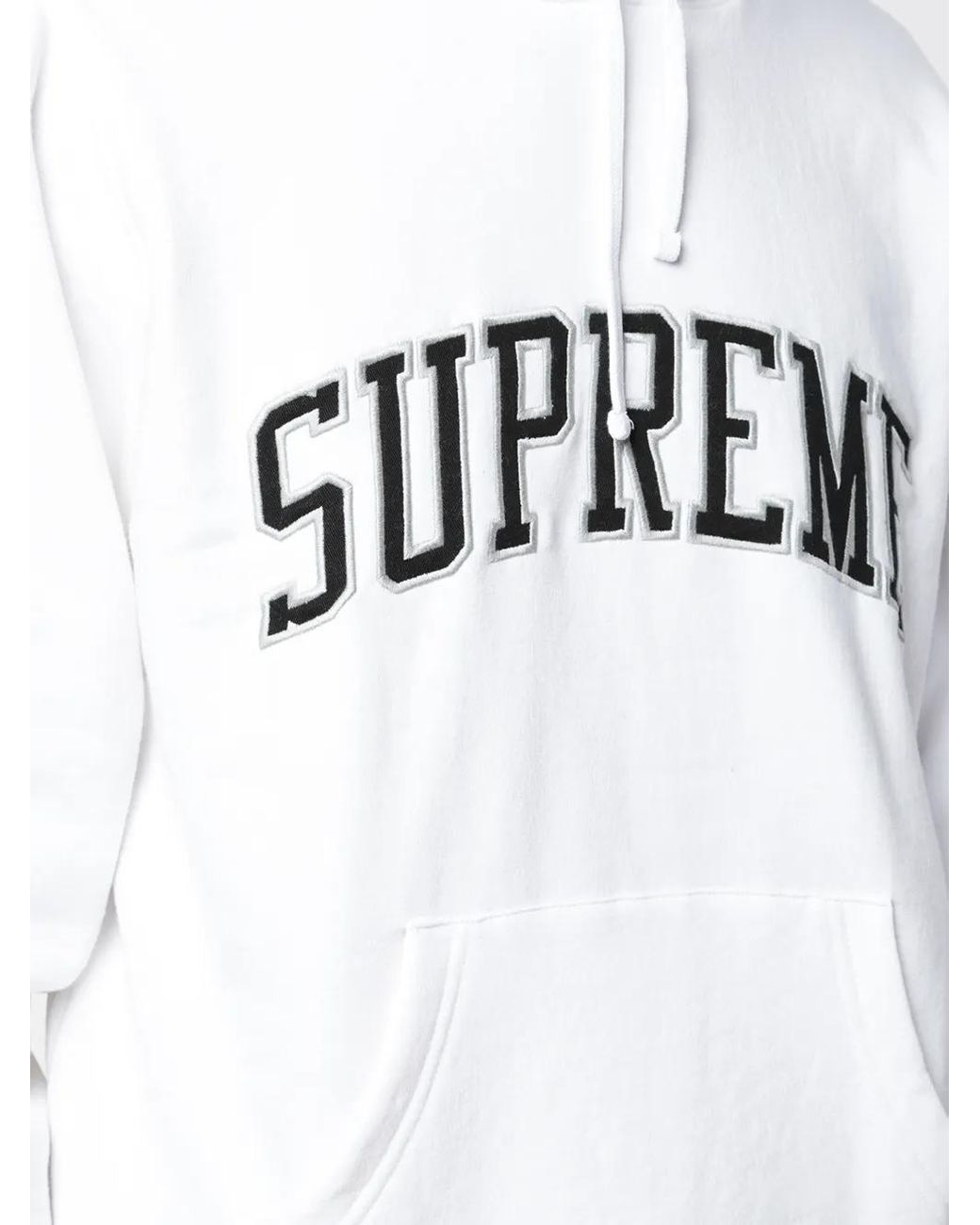 Supreme White Raiders 47 Logo-Print Hoodie for men