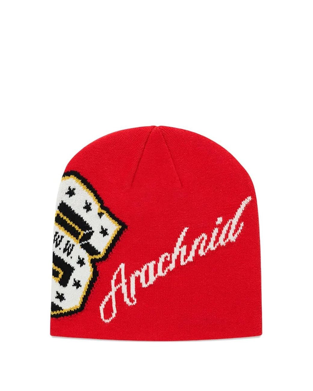 Sp5der Red Bonnet District V Skully for men