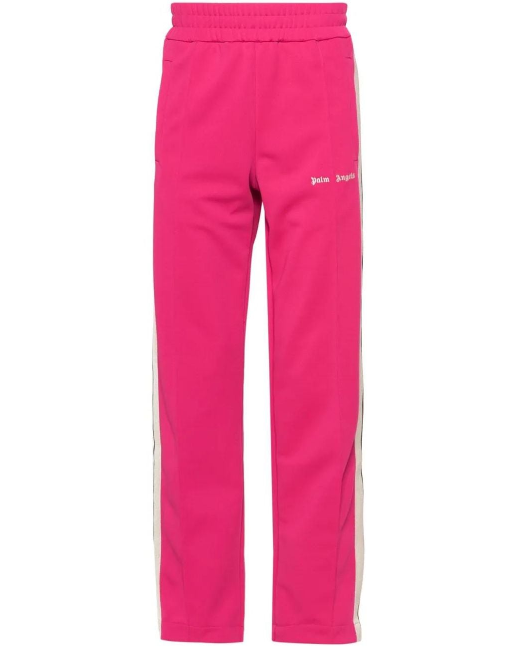 Palm Angels Pink Classic Logo Track Pants for men