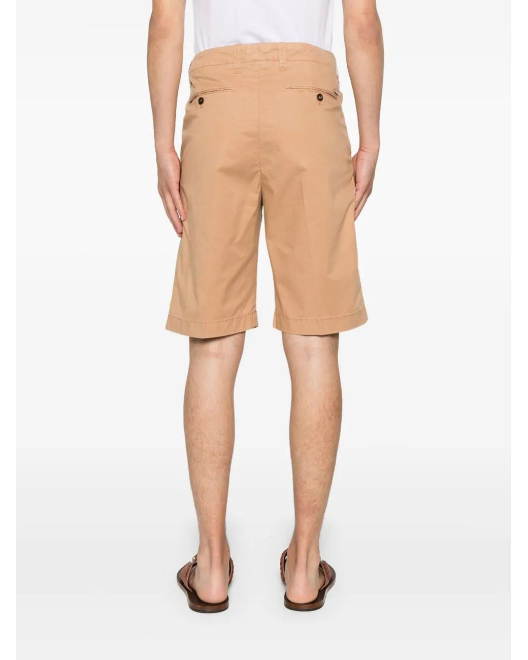 Corneliani Natural Short En Coton Mélangé for men
