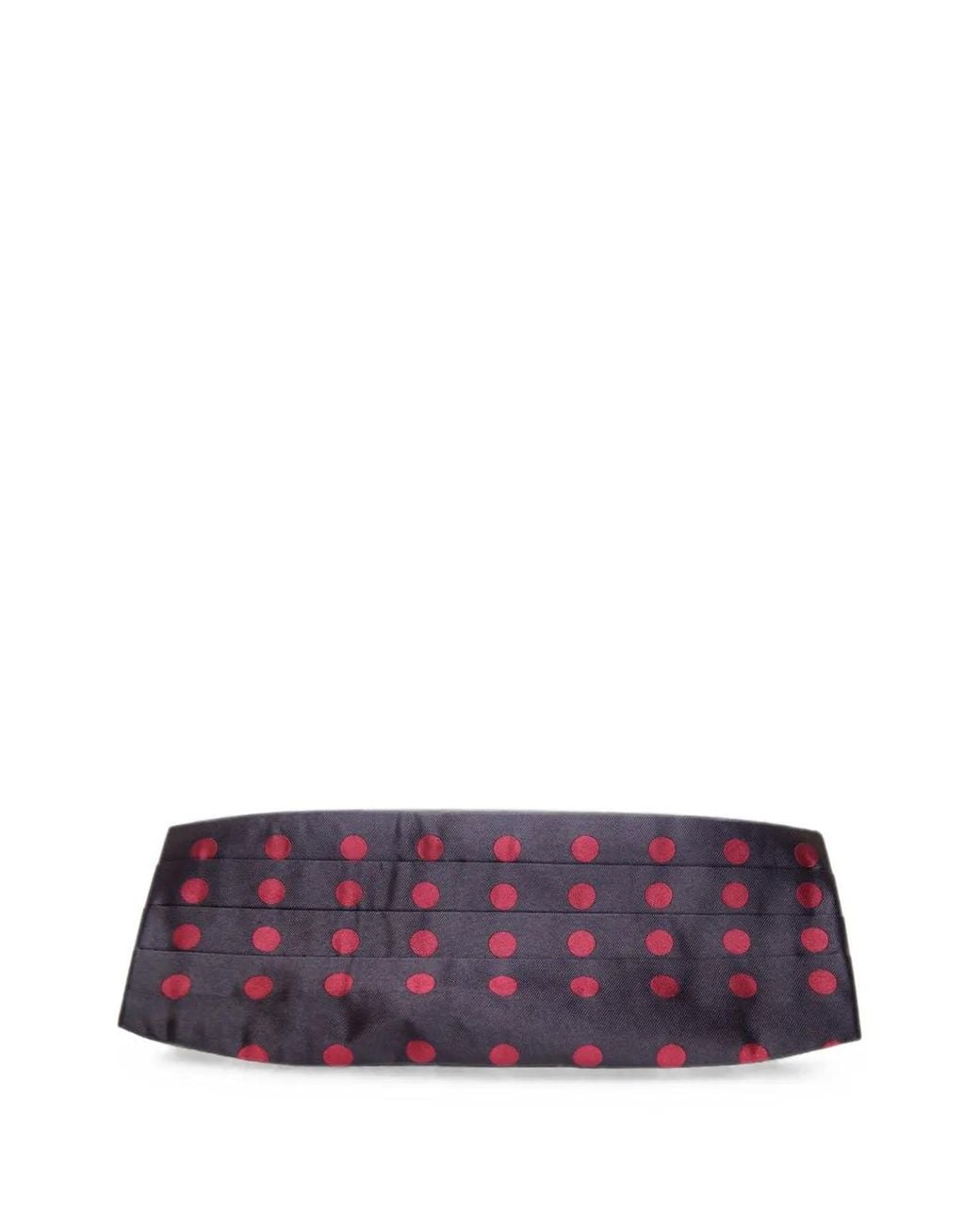 Dolce & Gabbana Purple Polka-Dot Pleated Cummerbund for men