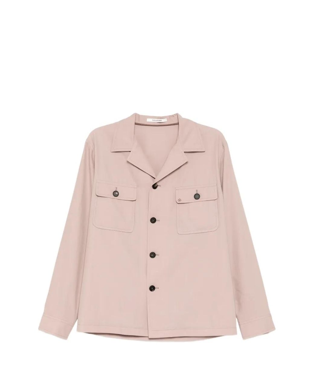 Tagliatore Pink Camp-Collar Shirt for men