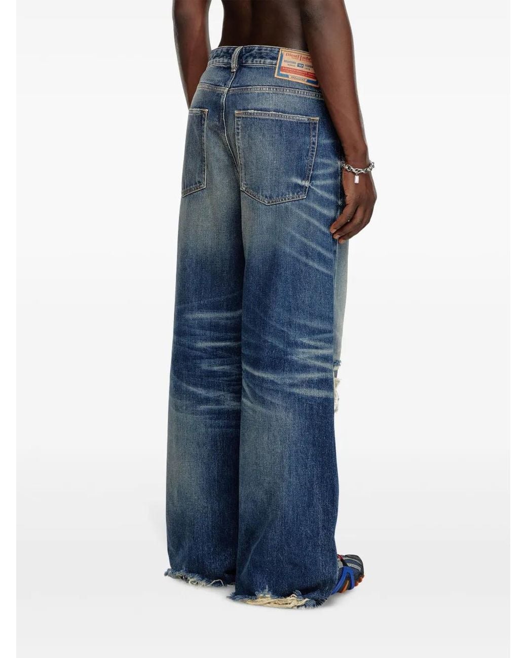 DIESEL d-rise デニム 09j95 DIESEL D-Rise 09J95 Straight Jeans in Blue for Men | Lyst