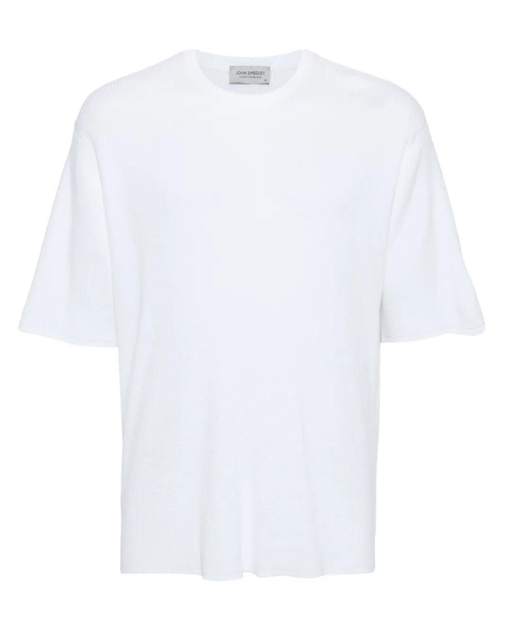 John Smedley White Evan T-Shirt for men