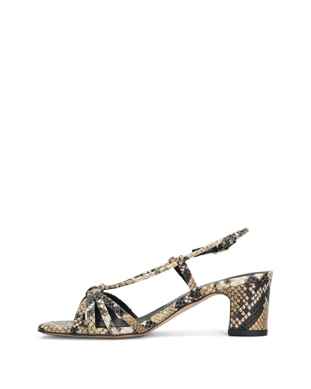 Julie Dee White Riemchensandalen Mit Python-Print