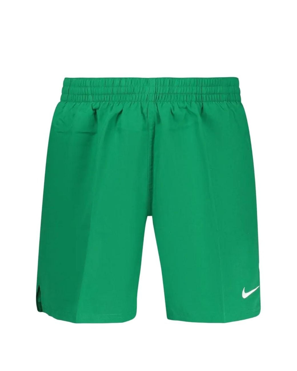 Nike Green Logo-Embroidered Swim Shorts for men