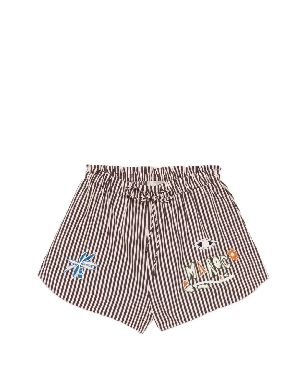 ALÉMAIS Natural Sirocco Striped Trousers