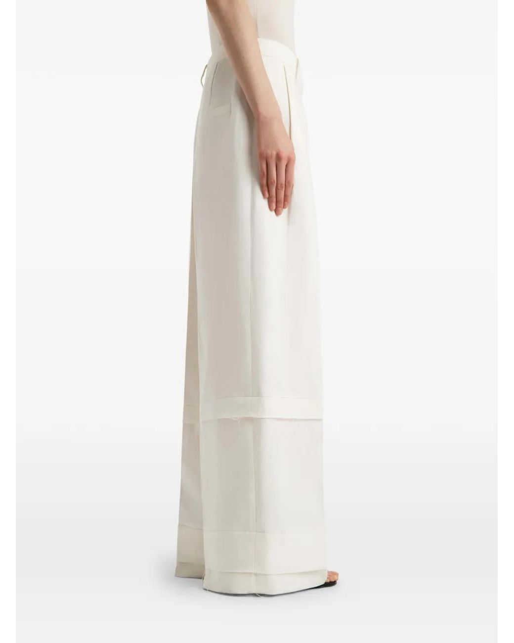 Khaite White Linden Pants