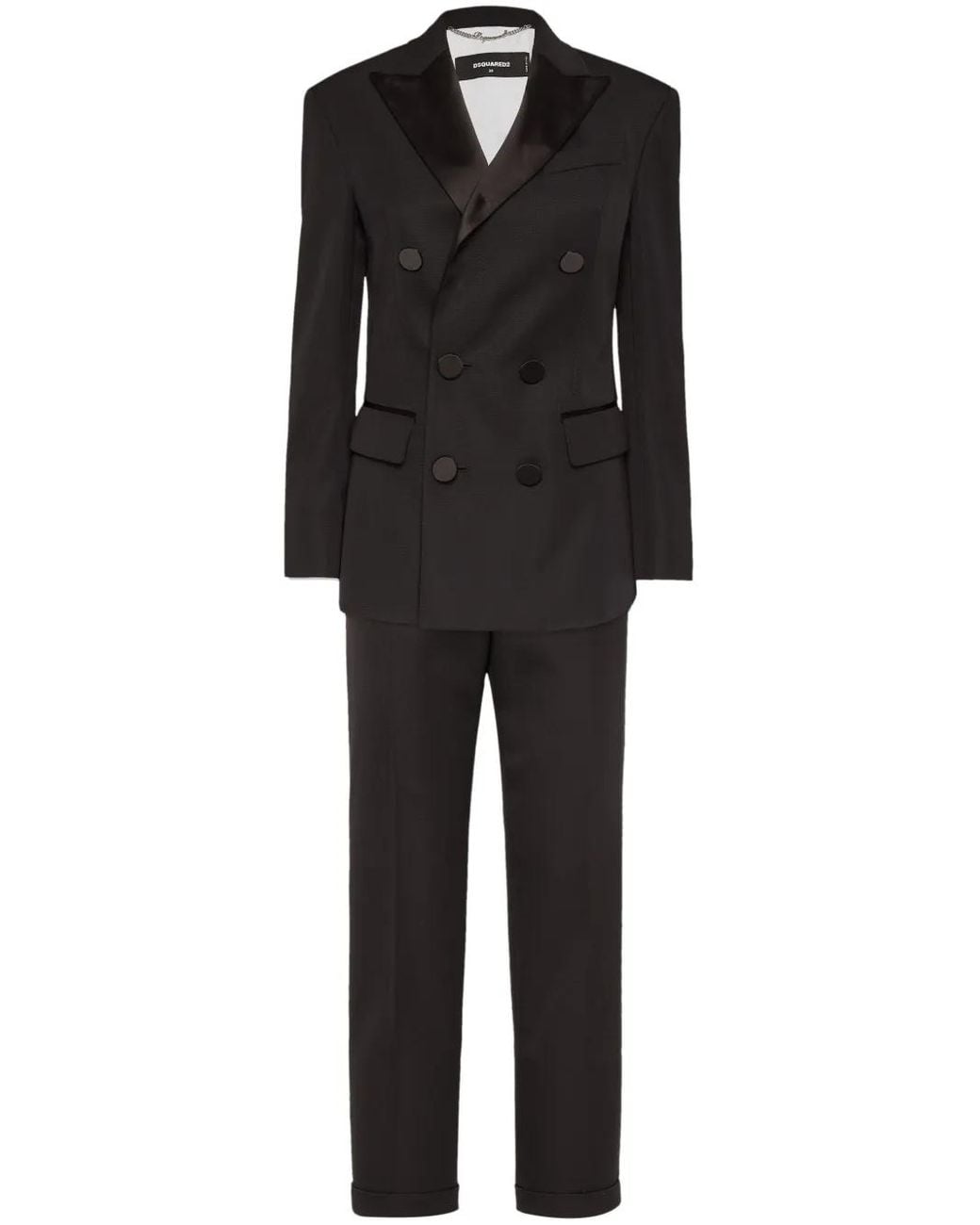 DSquared² Pak Met Dubbele Rij Knopen in het Black