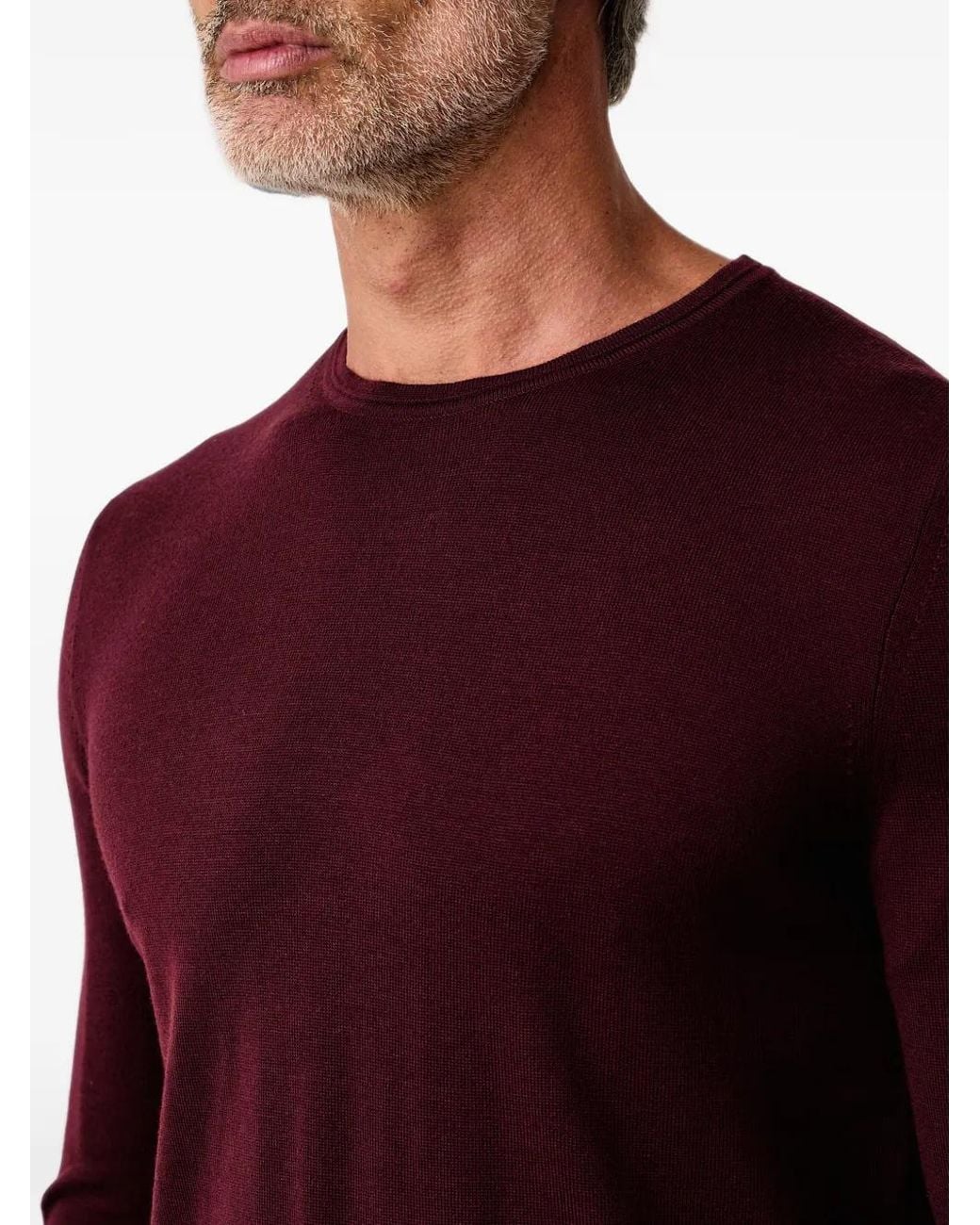 Joop! Red Logo-Plaque Crew-Neck Sweater for men