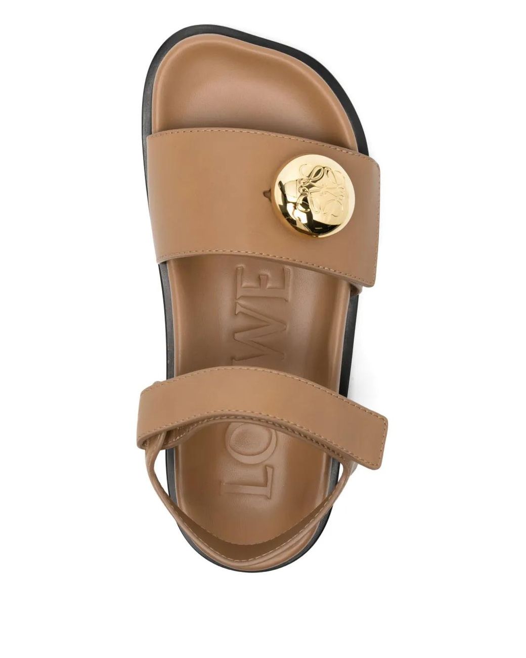 Loewe Brown Sandalen Aus Leder