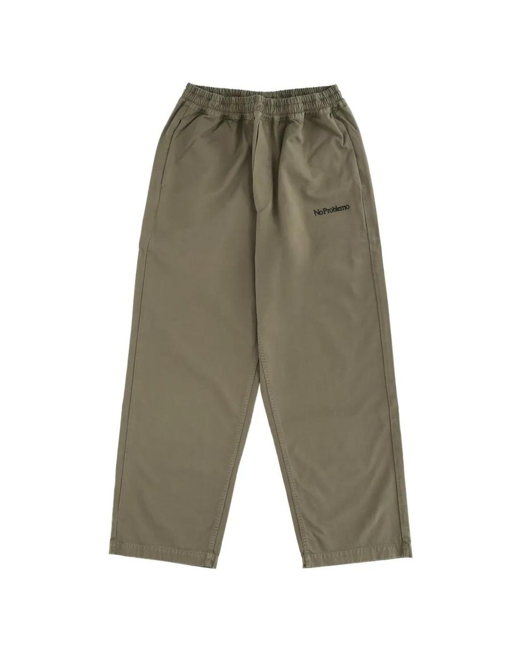 No Problemo Green Logo Elasticated-Waist Trousers