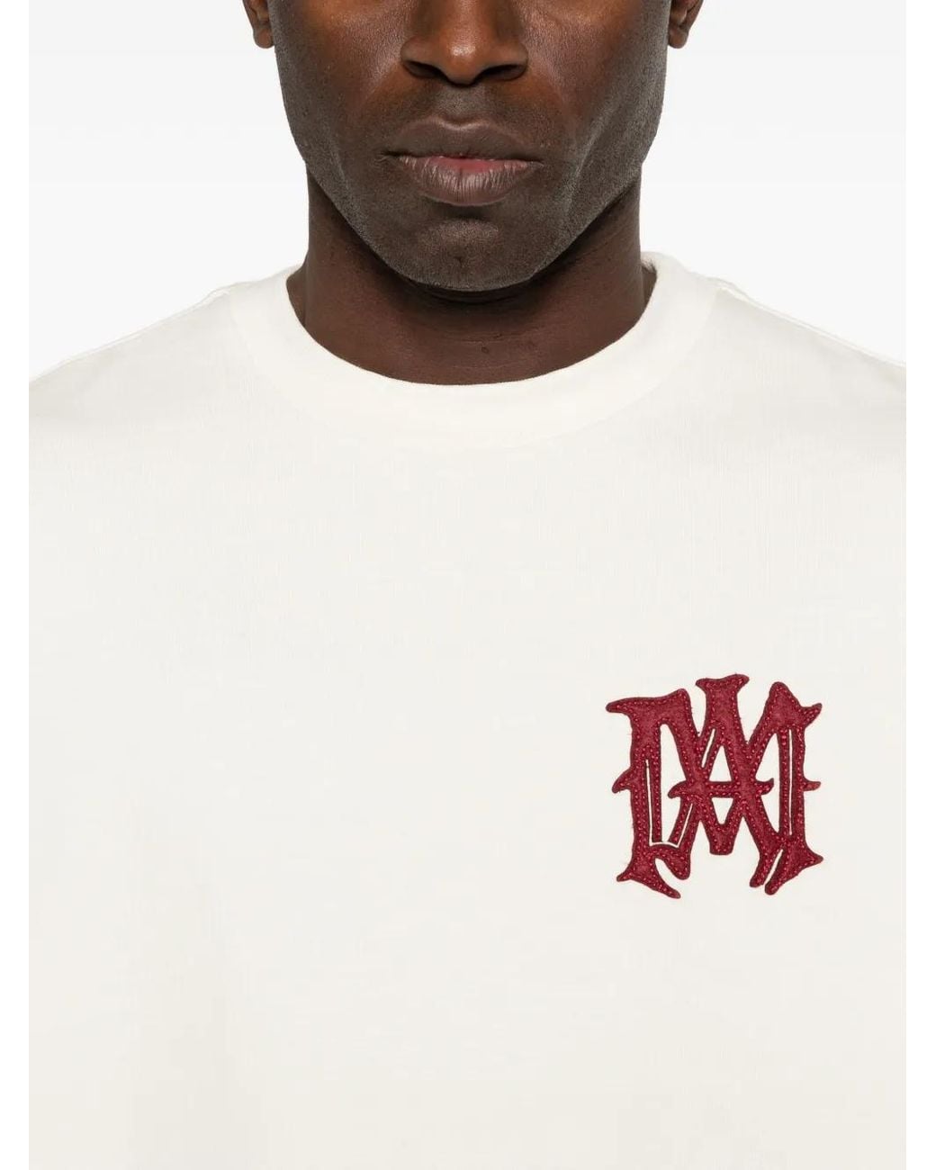 メンズ Amiri Ma Core コットンTシャツ White