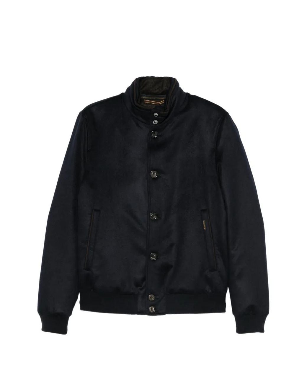 Moorer Bomberjack Met Knoopsluiting in het Black voor heren