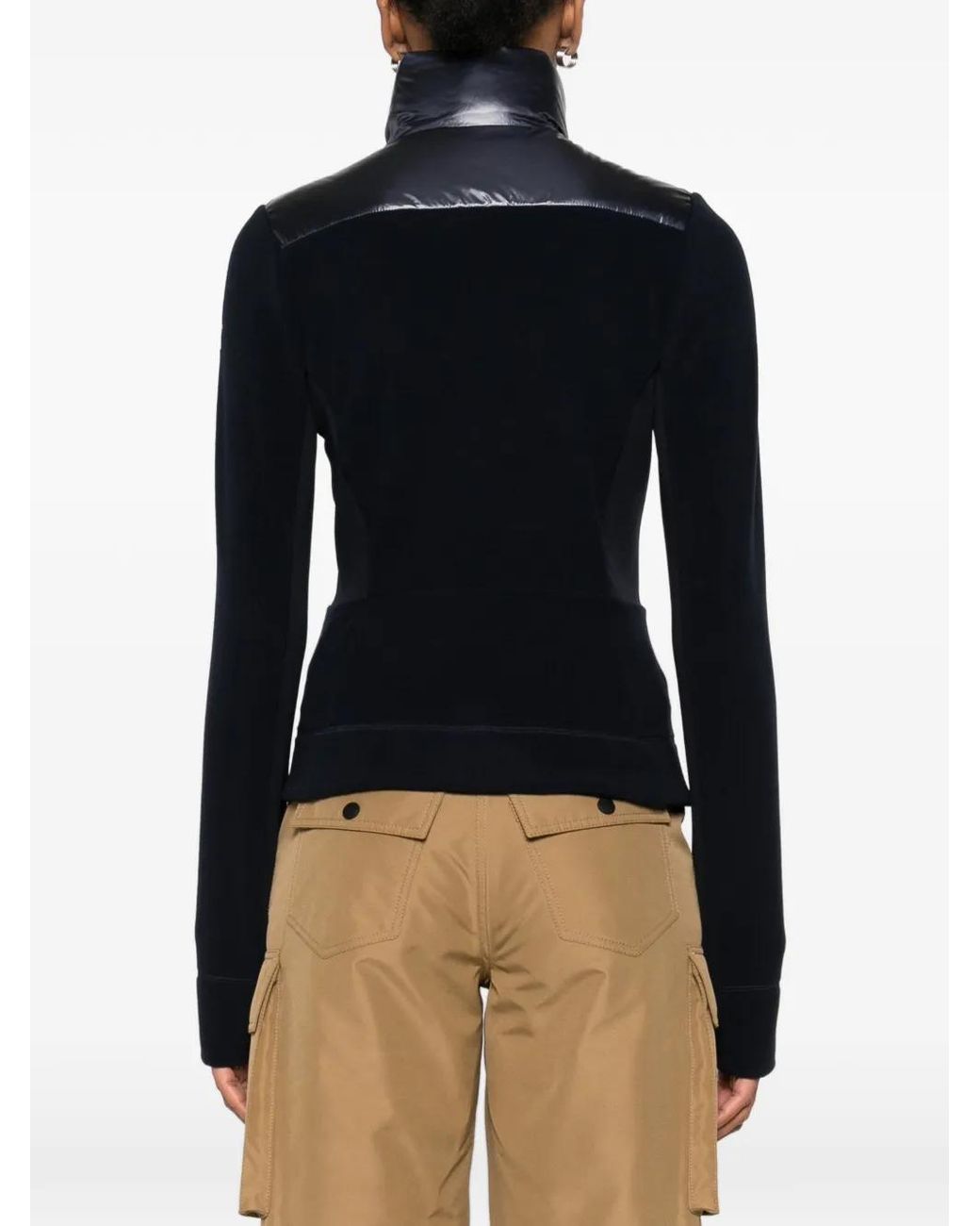 Moncler Black Padded Zip-Up Jacket