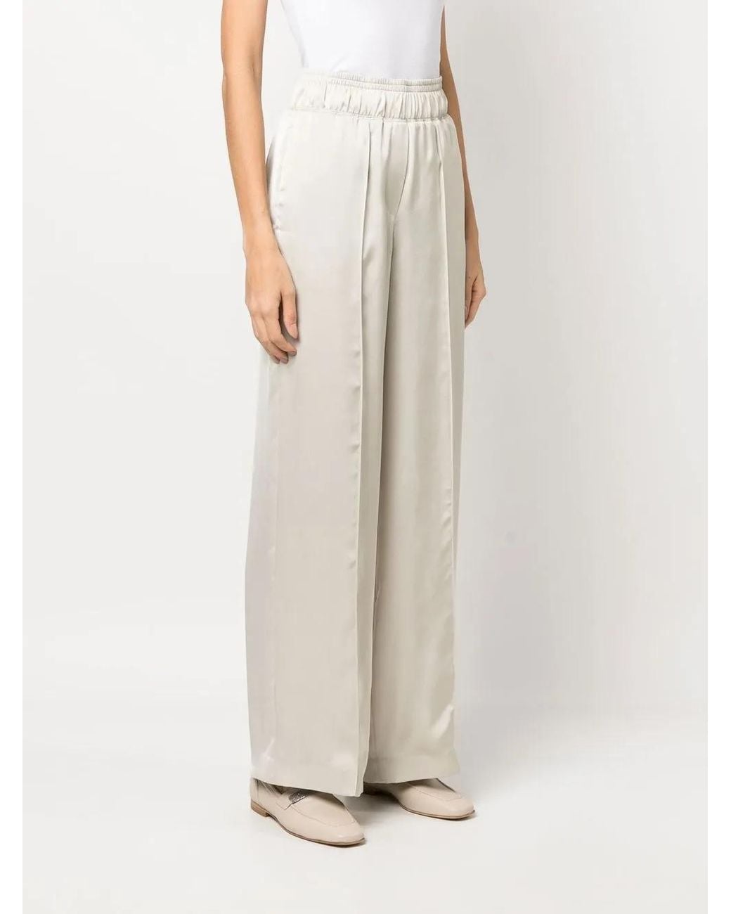 Brunello Cucinelli White Elegant Trousers