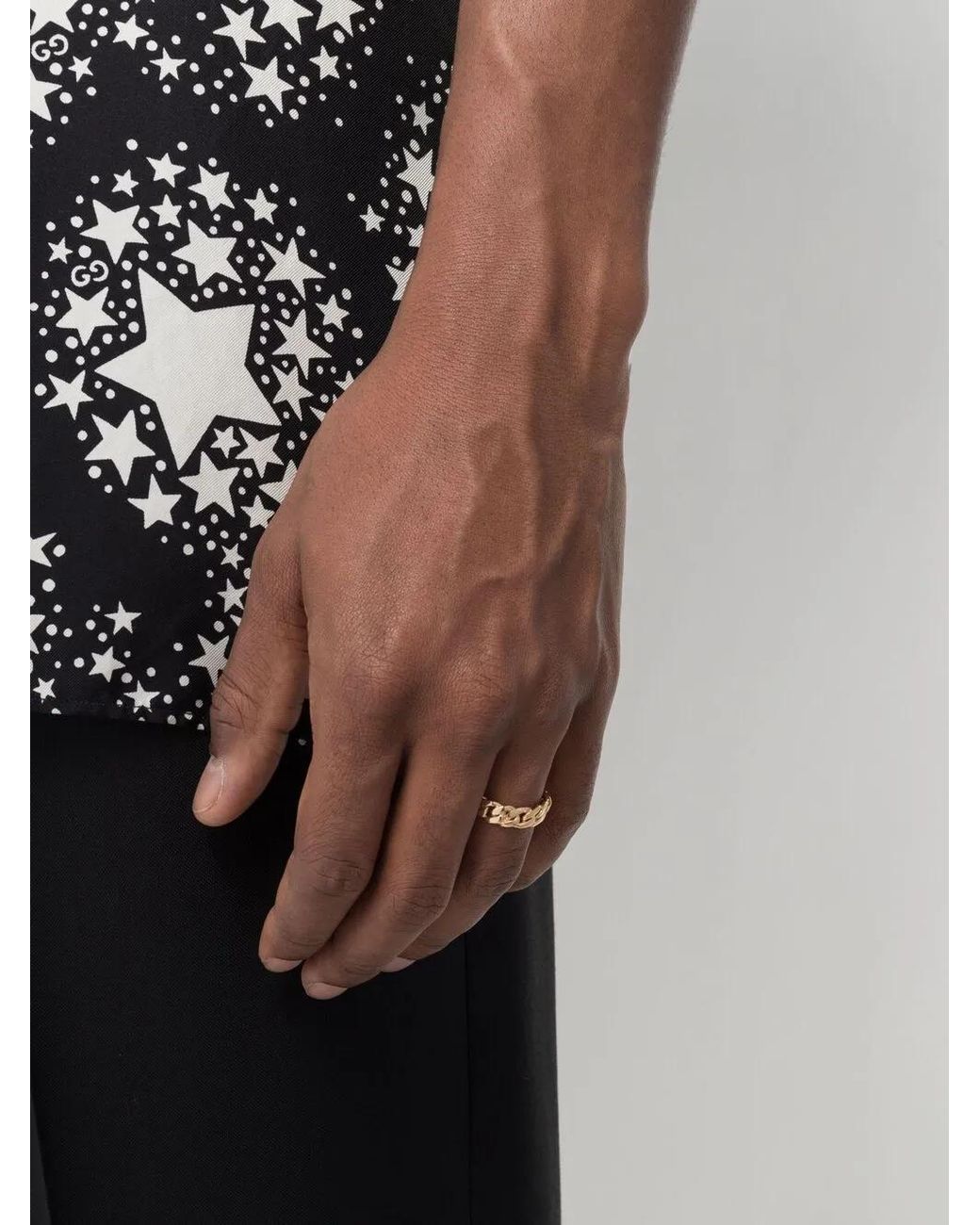 Emanuele Bicocchi Metallic Chain-Link Ring