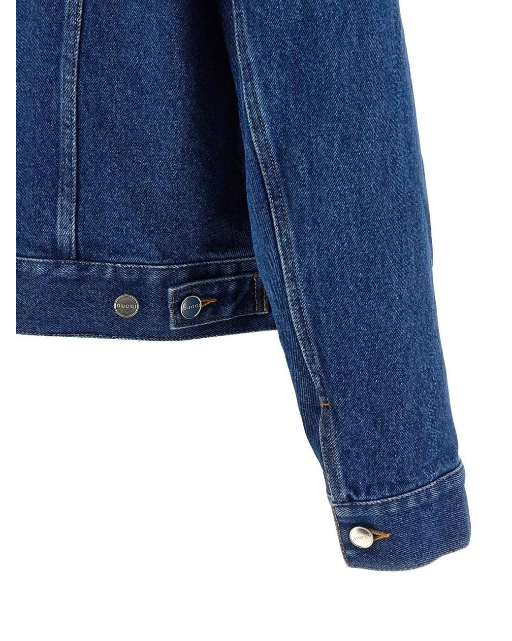 Gucci Blue Horsebit Denim Jacket for men