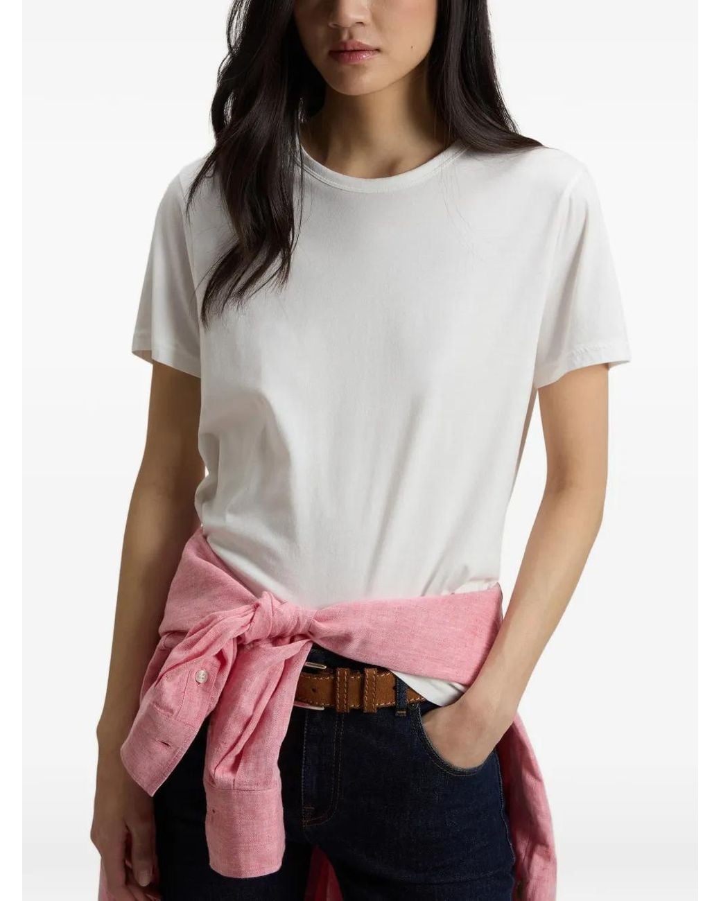 Woolrich White Logo Printed T-Shirt