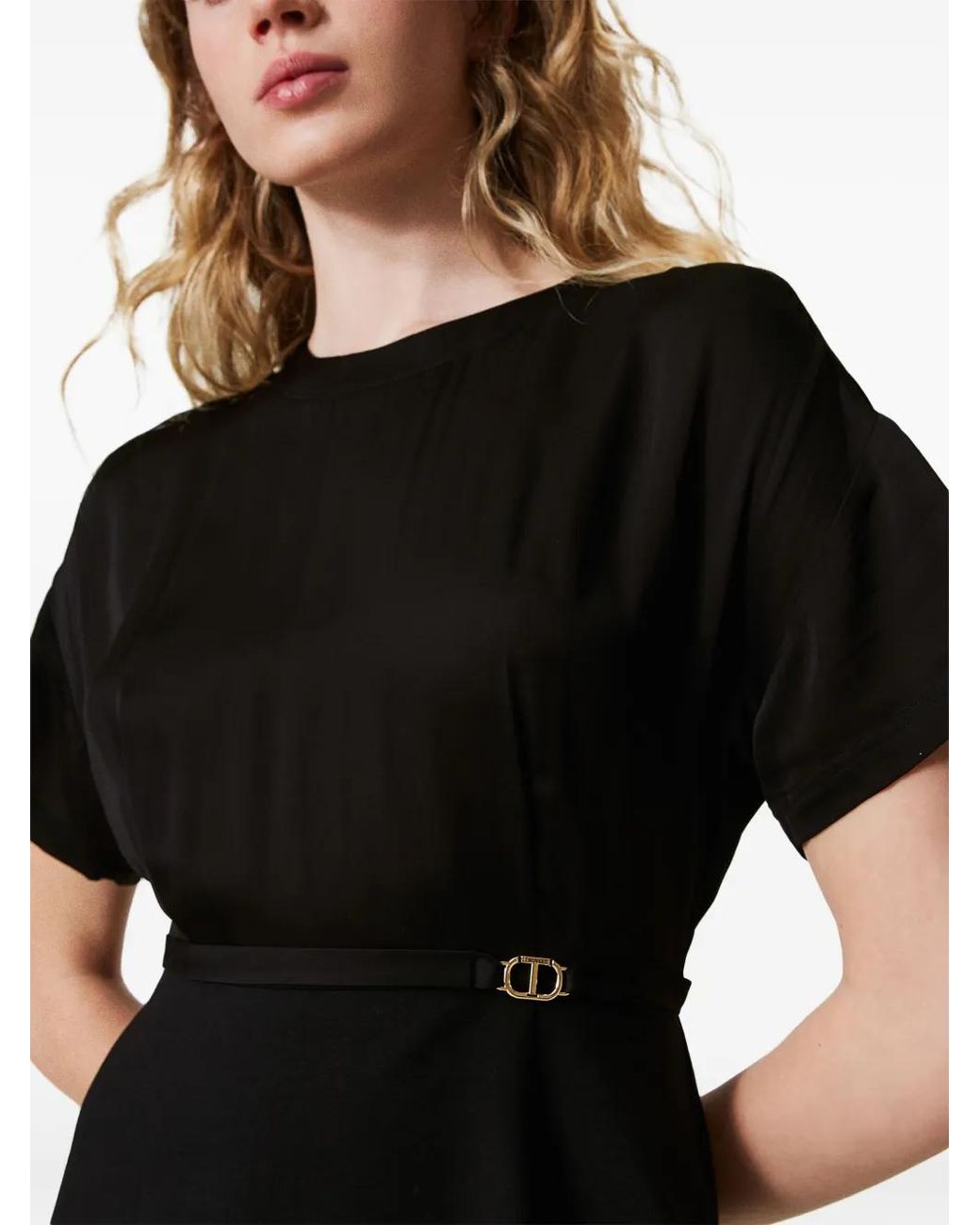 Twinset Black Belted Dress