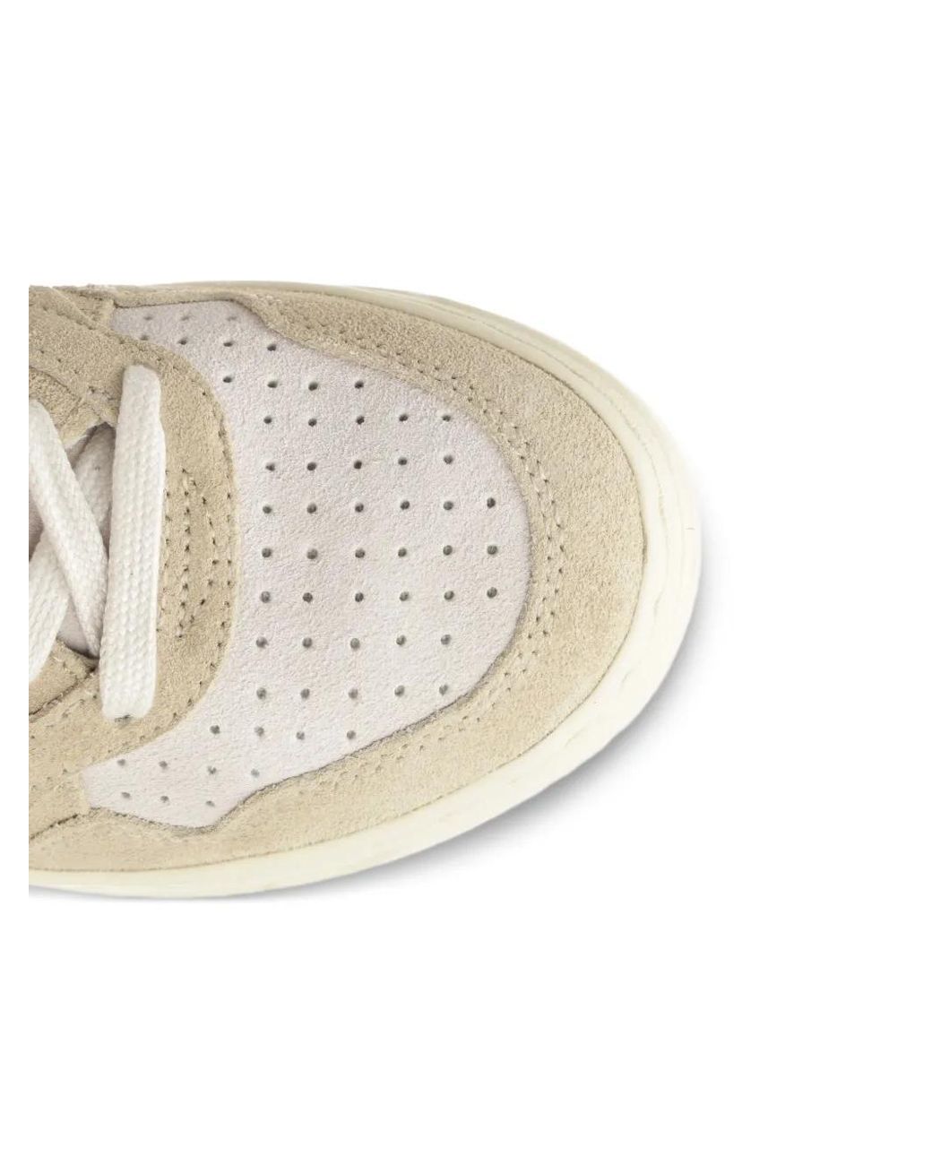 Autry White Sneakers Mit Wildledereinsätzen