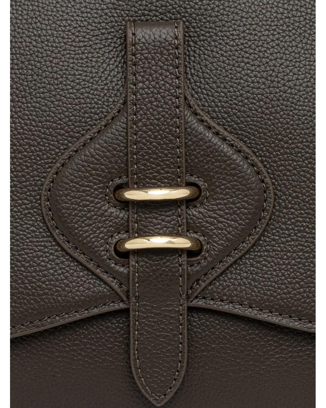 Coccinelle Black Medium Mavery Grained Shoulder Bag