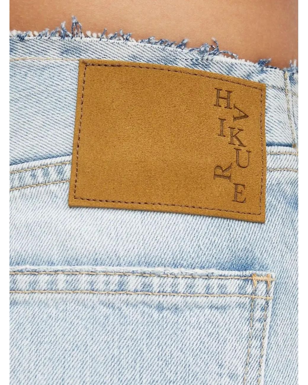 Haikure Blue Korea Wb Raw-Finished Five-Pocket Jeans