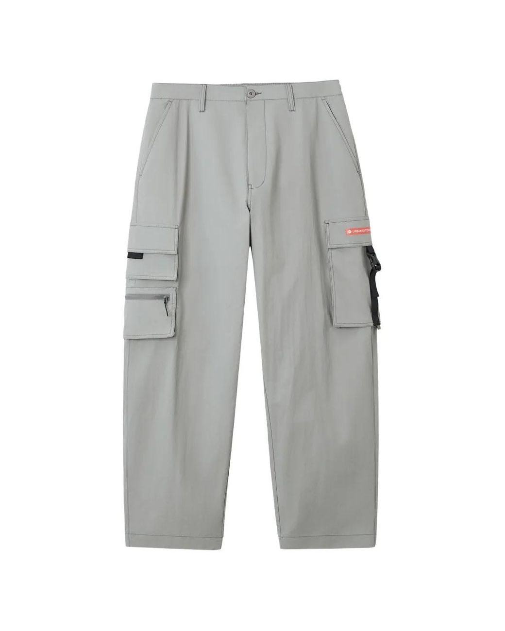 Izzue Gray Cargo-Pockets Trousers for men