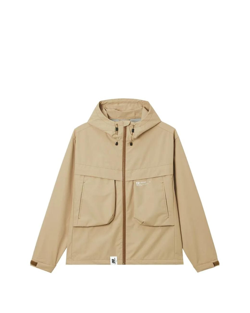 Chocoolate Natural Zip-Up Hooded Jacket for men