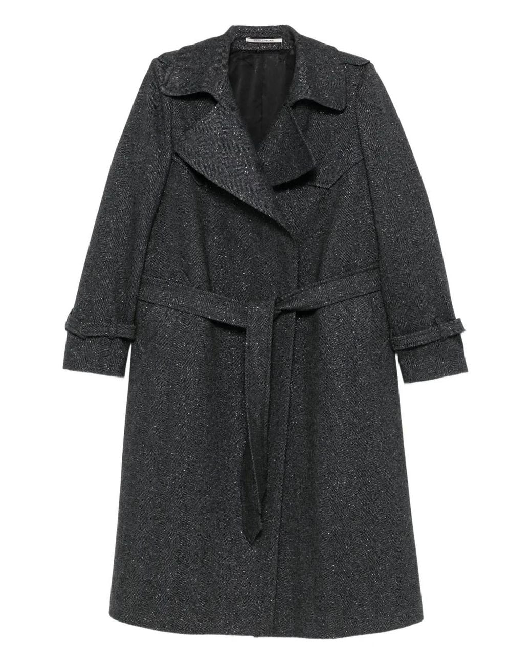 Tagliatore Black Belted Carola Coat