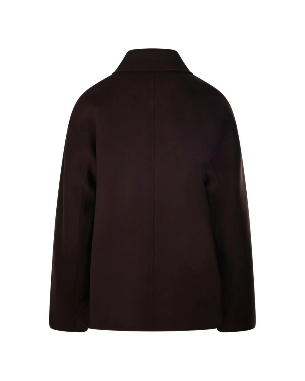 Max Mara Black Button-Up Patch-Pocket Jacket