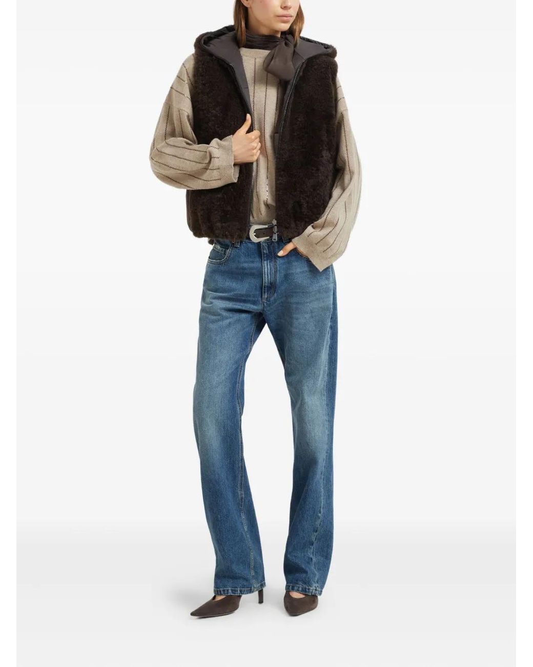 Brunello Cucinelli Blue Cotton Jeans