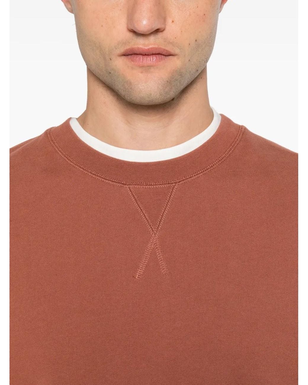 Sunspel Brown Sweat À Col Rond for men