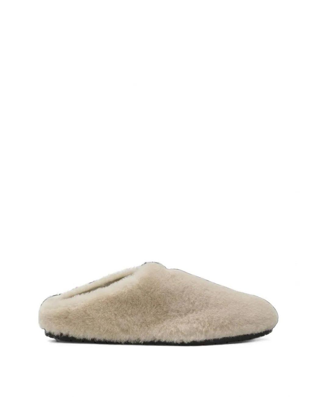 Shearling Mules Prada en coloris White
