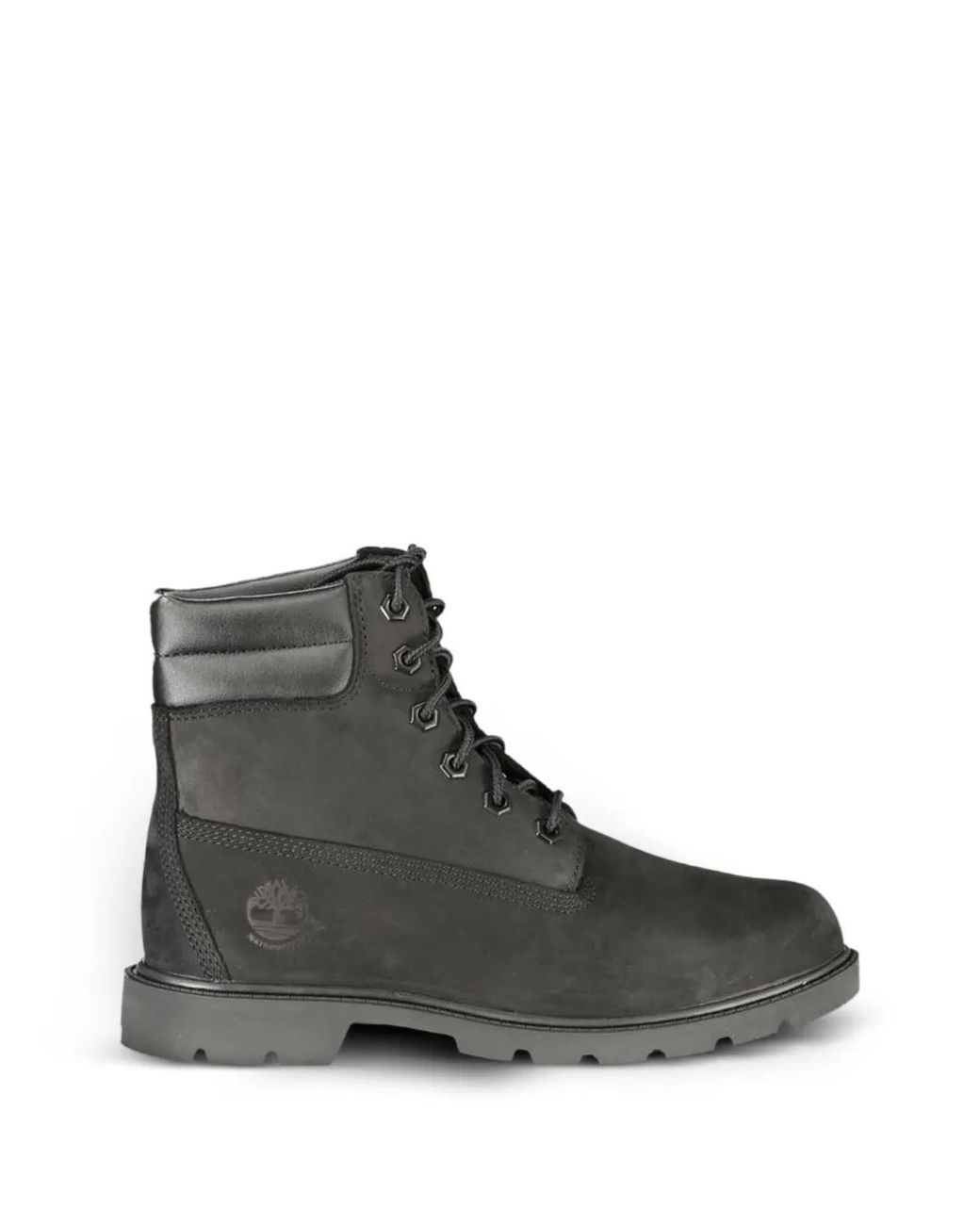 Timberland Black Lace-Up Combat Boots