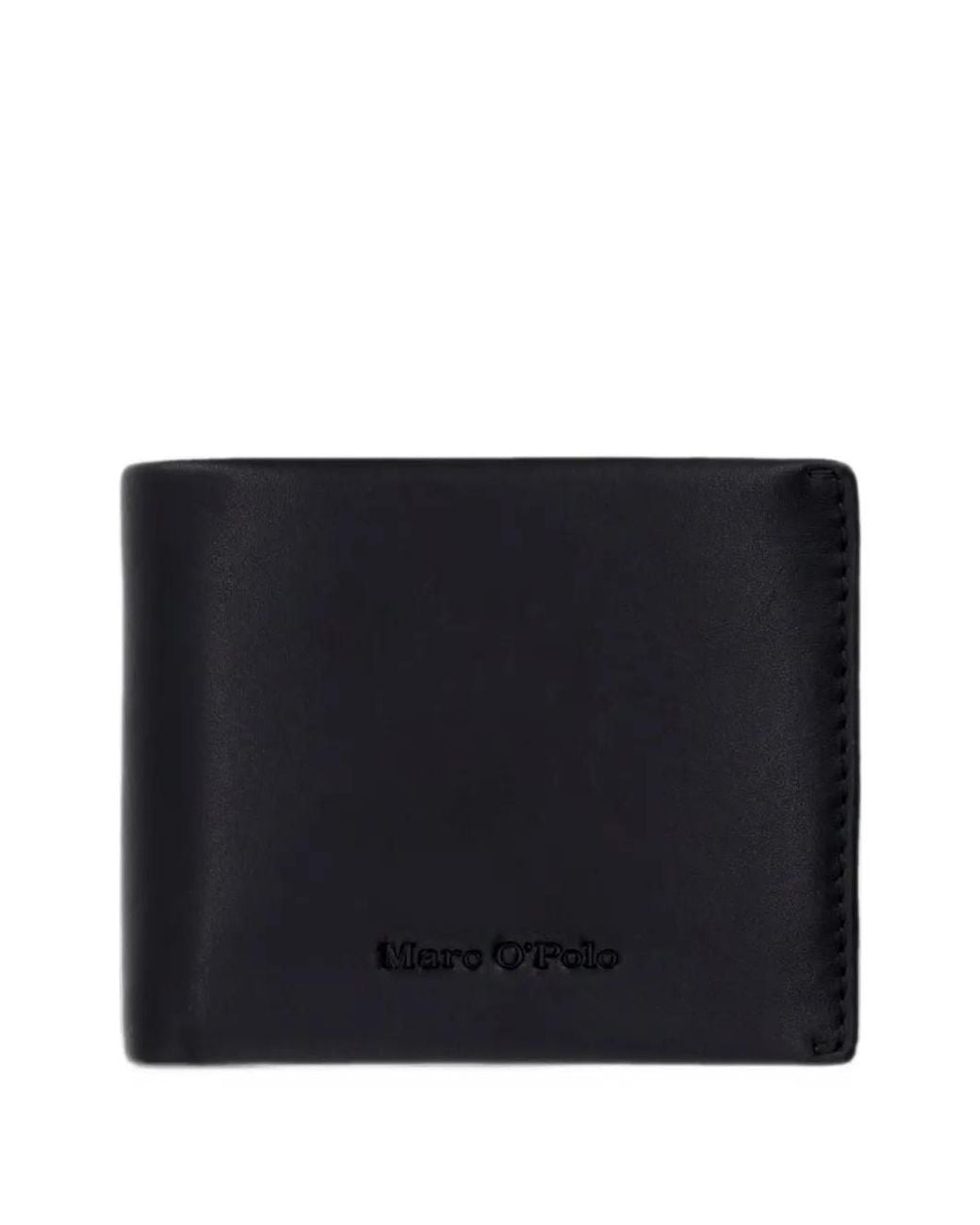 Marc O' Polo Black Tom Logo-Debossed Leather Wallet for men